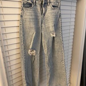 Art Class Light Blue Distressed Kids Jeans